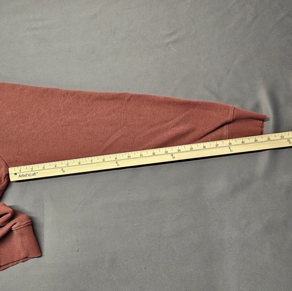 Gymshark Mens Red Bold Crew Neck Long Sleeve Pullover Sweatshirt Size Medium - Picture 5 of 6